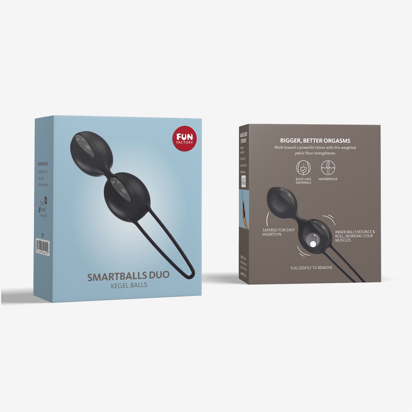 SMARTBALLS DUO grey Beckenbodenkugeln Packaging