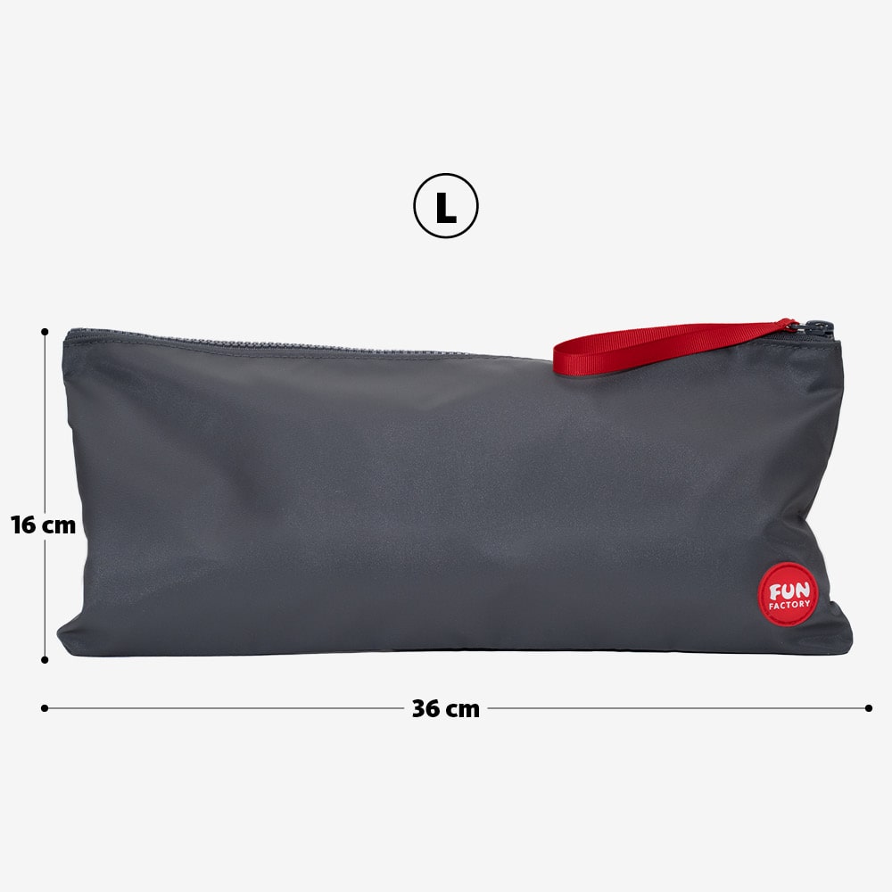 TOYBAG L in Grey Maße – FUN FACTORY