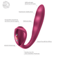 STRONIC PULSE ALLEGRO Wine Red – Rabbit Pulsator mit Air Pulse von FUN FACTORY, Infografik