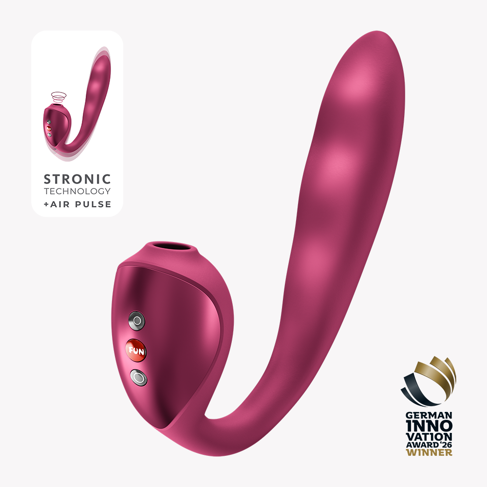 STRONIC PULSE ALLEGRO Wine Red – Rabbit Pulsator mit Air Pulse von FUN FACTORY, Produktbild