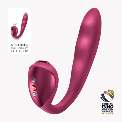 STRONIC PULSE ALLEGRO Wine Red – Rabbit Pulsator mit Air Pulse von FUN FACTORY, Produktbild