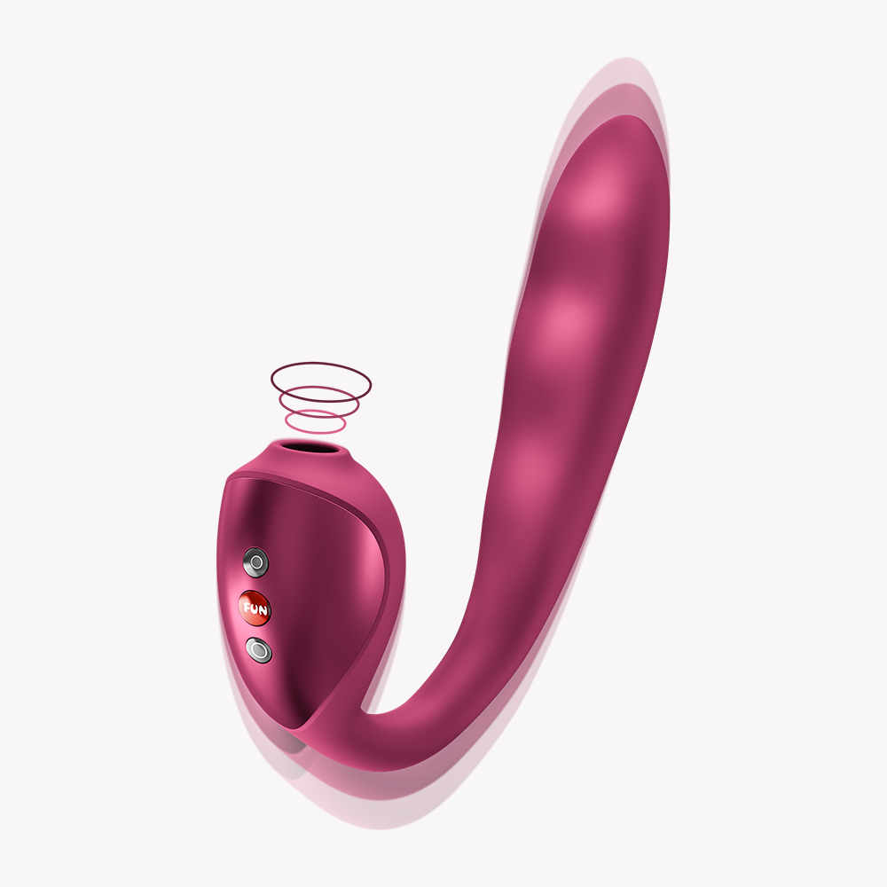 STRONIC PULSE ALLEGRO Wine Red – Rabbit Pulsator mit Air Pulse von FUN FACTORY, Produktbild 2