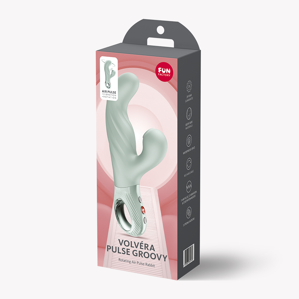 Volvéra Pulse Groovy Mint – Air Pulse Vibrator von FUN FACTORY, Verpackung